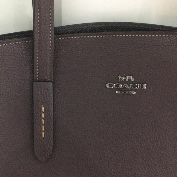 Coach purse in dark purple - Picture 2 of 5